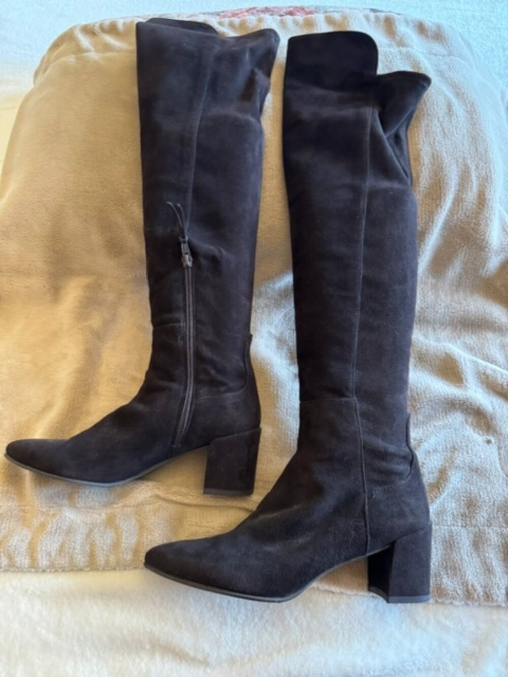 Stuart Weitzman Tall Boots Brown Suede